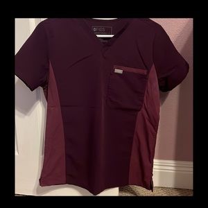 Figs Catarina  Remix Deep Purple  Scrub Top